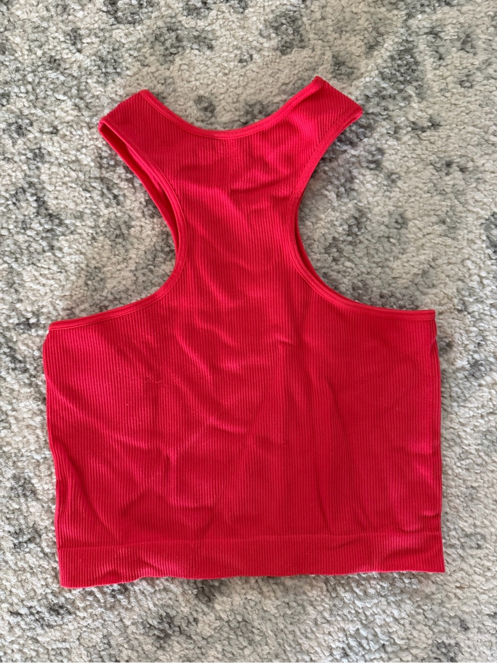 wild fable Red Ribbed Racerback Crop Tank - Picture 3 of 3